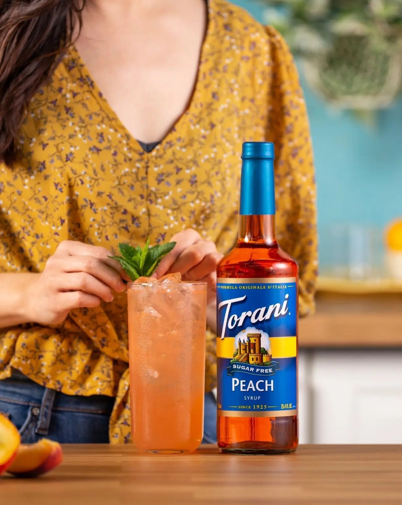 Torani Sugar Free Peach Syrup 750ml