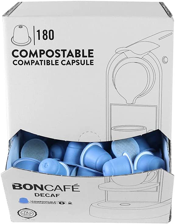 Boncafe Compostable Capsules Decaf 180 Caps