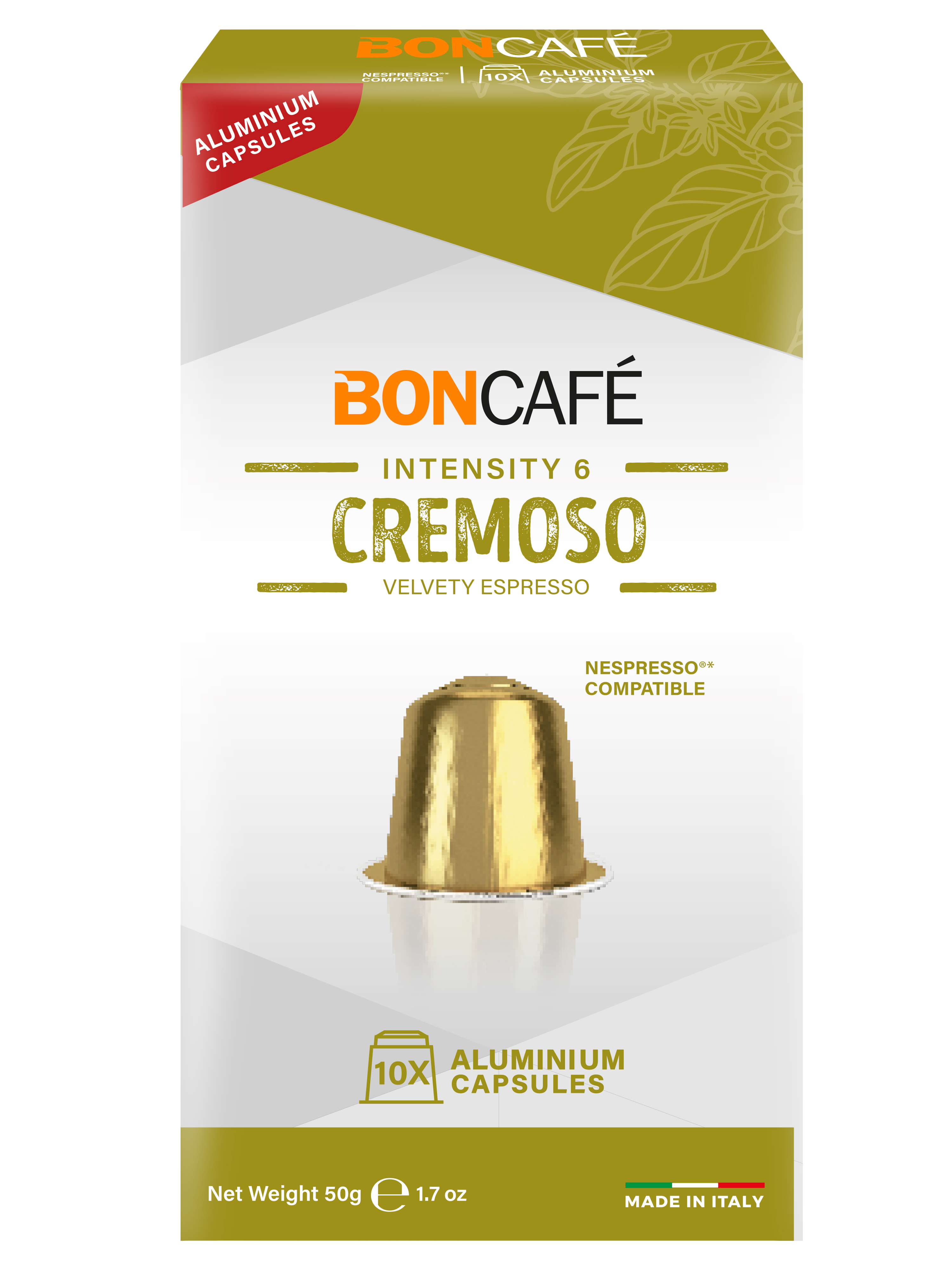 Boncafe Cremoso Aluminium Capsules