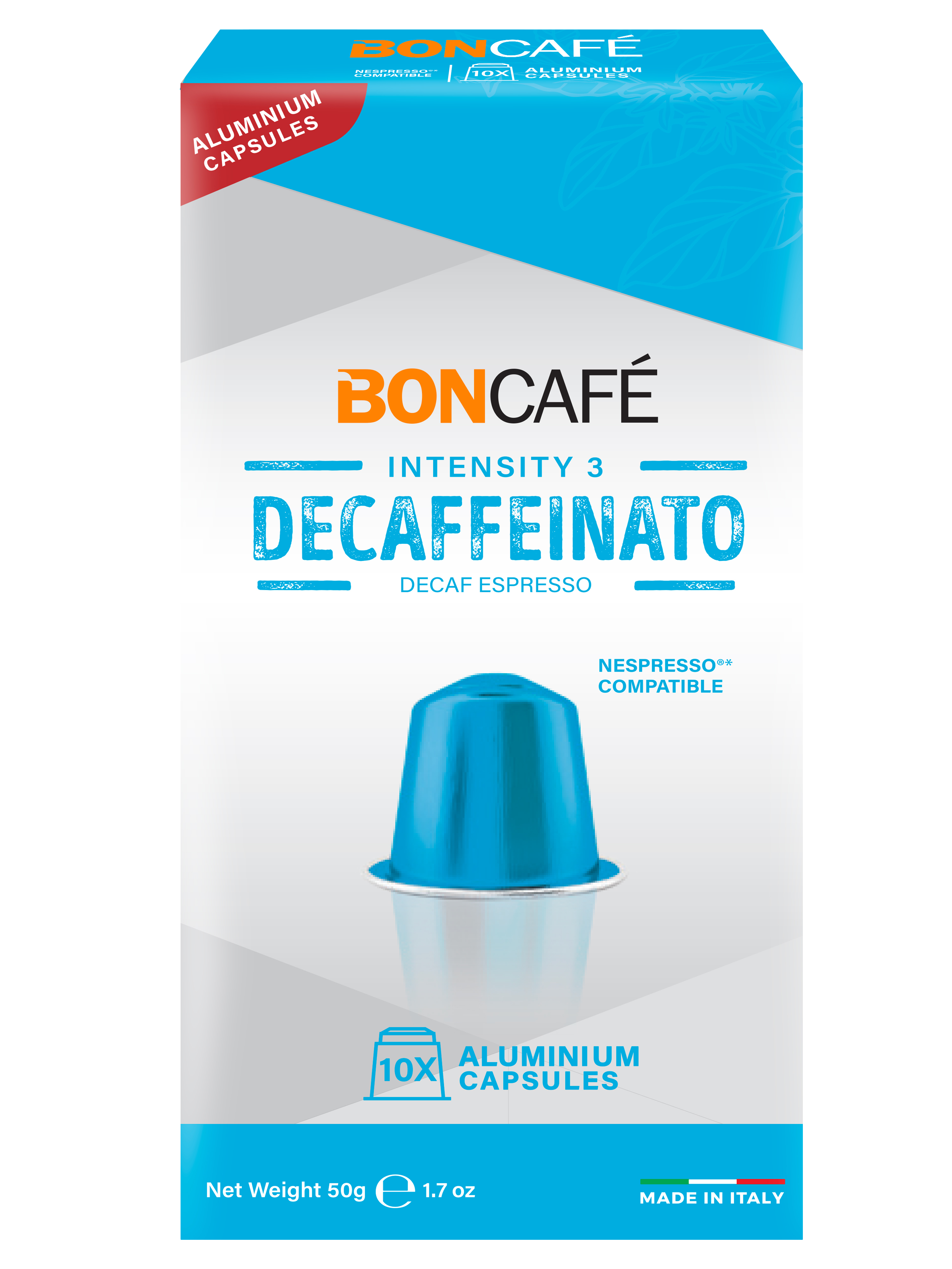 Boncafe Decaffeinato Aluminium Capsules
