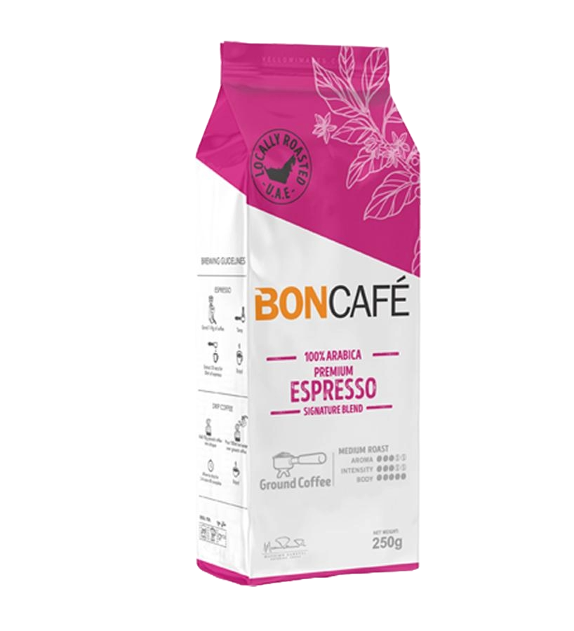 Boncafe Premium Espresso Blend Ground Coffee 250g
