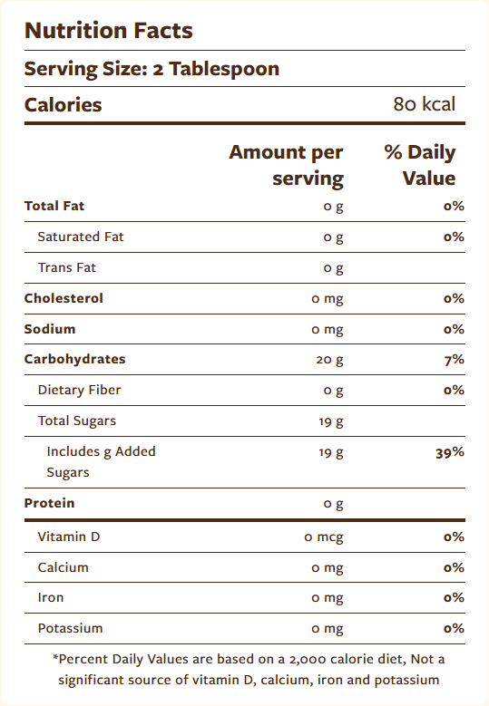 Torani Brown Sugar Cinnamon Syrup 750ml