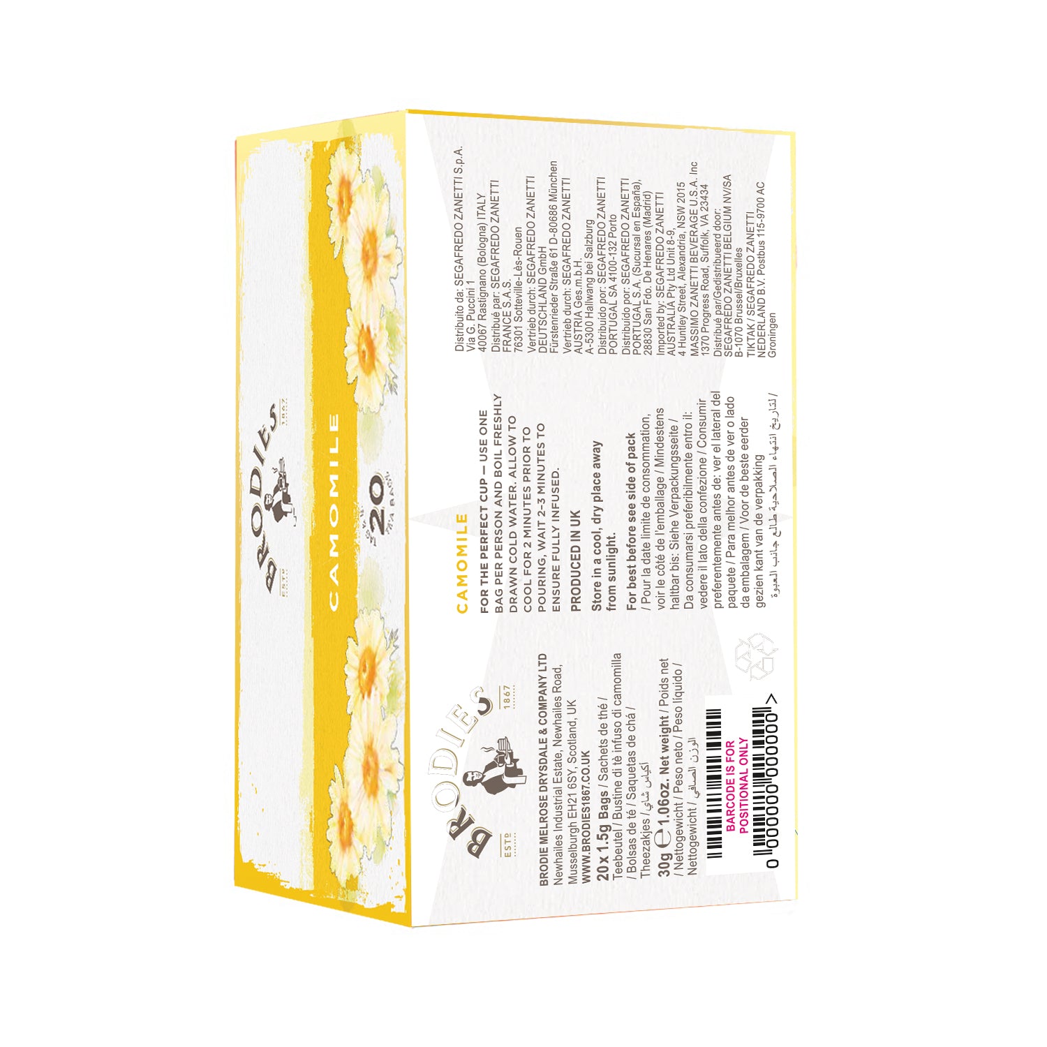Brodies Camomile Tea Bags