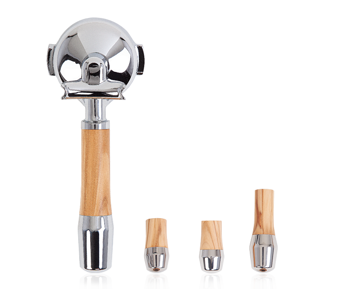 ECM Lever valve handle set - olive wood