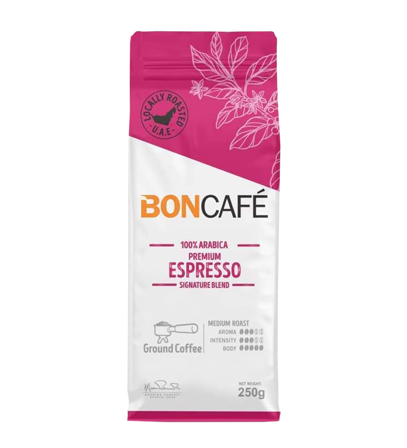 Boncafe Premium Espresso Blend Ground Coffee 250g