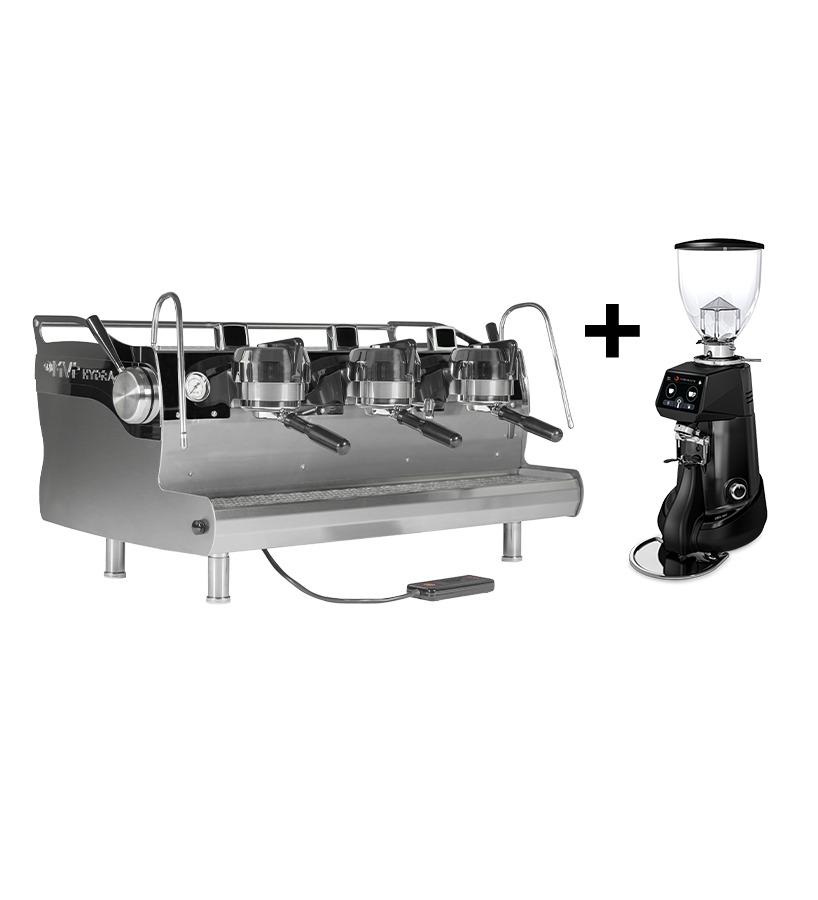 Buy Synesso MVP Hydra 3 grp & Get Fiorenzato F83 E XGi Coffee Grinder Free