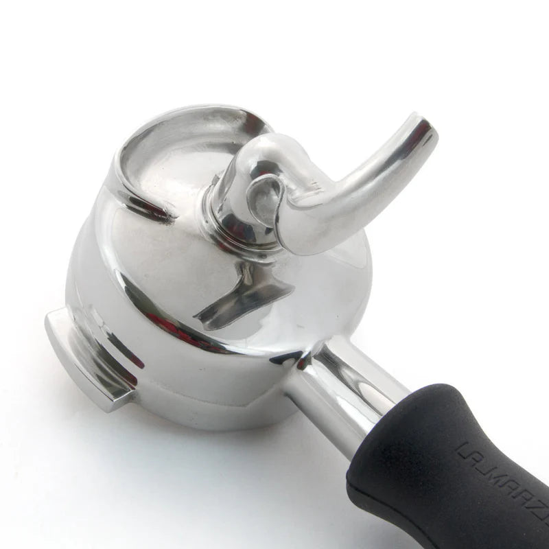 La Marzocco Complete Stainless Portafilter with Double Spout without filter cup