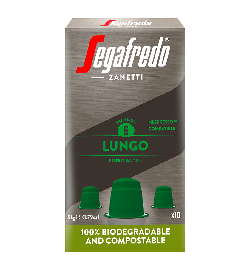 Segafredo Lungo Compostable Capsules